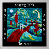 het delen van het poster van het leven tussen de u (Voorkant)