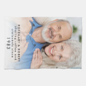 Het delen van Koffiekrond sinds Jaar noemt Foto Theedoek (Horizontaal)