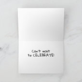 ** HET DELEN VAN VERJAARDAGEN** BETEKENT ONS TOAST KAART (Binnen)