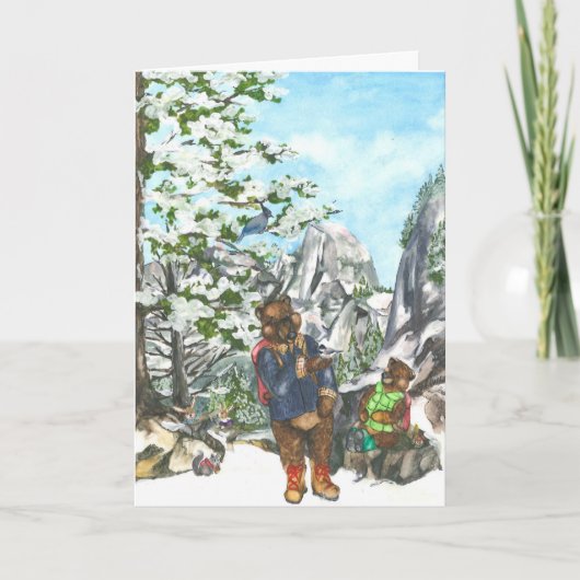 Het delen van Zegen Yosemite Feestdagen Kaart (Voorkant)