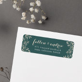 Het Delicate Adres van de Terugkeer van het Lijst Etiket