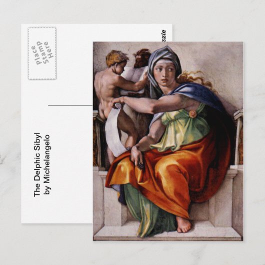 Het Delphic Sibyl Briefkaart (Voorkant / Achterkant)