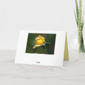 Het denken aan Geel u nam Knop toe Kaart (Achterkant)
