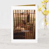 Het denken aan u altijd kaart (Gele Bloem)