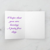 Het denken aan u beste vriend kaart (Binnen)