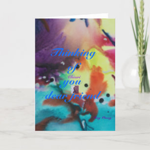 Het denken aan u beste vriend kaart