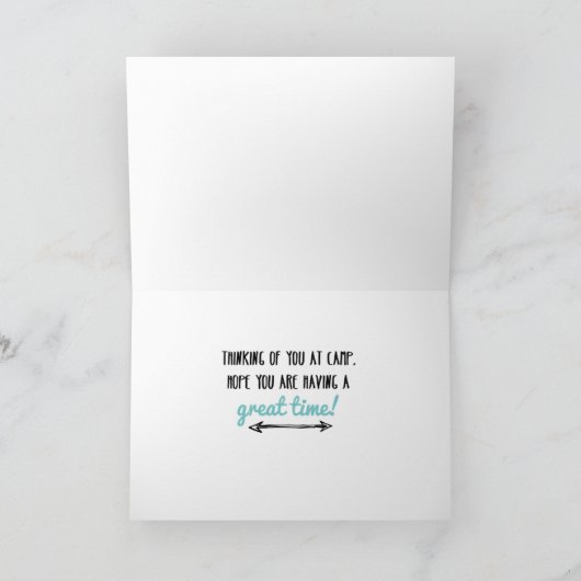 Het denken aan u bij Kamp, Tent & Pijl op Kaart (Binnen)