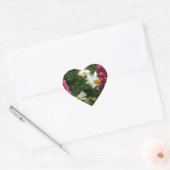 Het denken aan u BloemenBloesems Hart Sticker (Envelop)