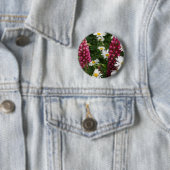 Het denken aan u BloemenBloesems Ronde Button 5,7 Cm (In situ)