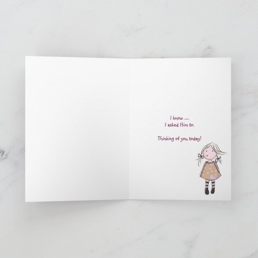 Het denken aan u Boeket Kaart (Binnen)