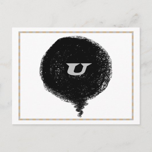 Het denken aan u Briefkaart (Voorkant)