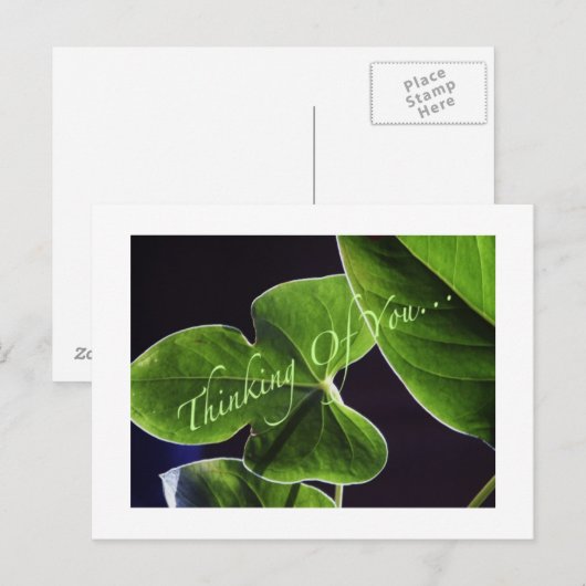 Het denken aan u… briefkaart (Voorkant / Achterkant)