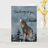 Het denken aan u de Inspirerend Huilende Maan van Kaart (Gele Bloem)