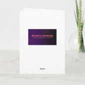 Het denken aan u de Kaart van de Zuster - (Achterkant)