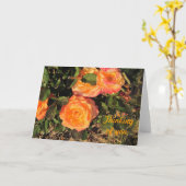 Het denken aan u: De rozen van het koraal Kaart (Gele Bloem)