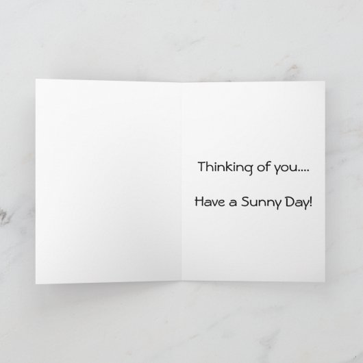 Het denken aan u de Zonnige Kaart van de Dag (Binnen)