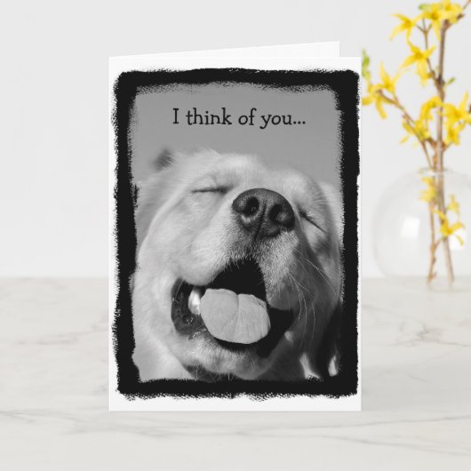 Het denken aan u een kaart (Gele Bloem)