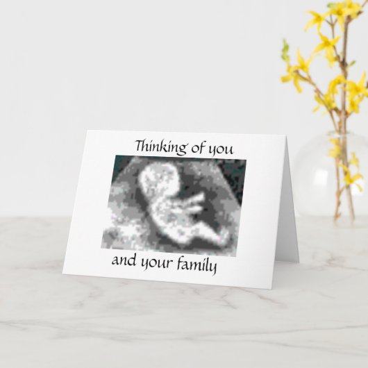 Het denken aan u, en uw familie kaart (Gele Bloem)