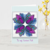 Het denken aan u Geheime Vriend Kaart (Gele Bloem)