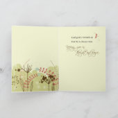 Het denken aan u, Godsdienstige Wilde Bloemen, Kaart (Binnen)