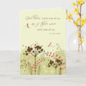 Het denken aan u, Godsdienstige Wilde Bloemen, Kaart (Gele Bloem)