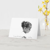 Het denken aan u Groet Kaart (Gele Bloem)