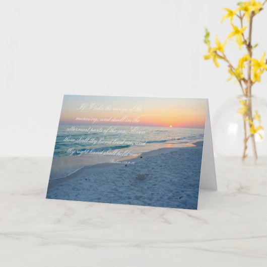 Het denken aan u - het 139:9 van Psalmen - 10 - de Kaart (Gele Bloem)