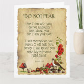 Het denken aan u: Het 41:10 van Isaiah, het Kaart (Voorkant)