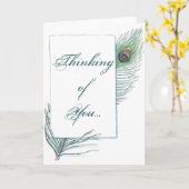 Het denken aan u het Inspirerend van de Veer van Kaart (Gele Bloem)