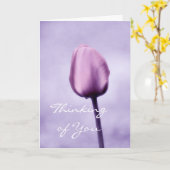 Het denken aan u het Wenskaart van de Tulp van de Kaart (Gele Bloem)