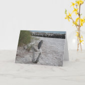 Het denken aan u kaart (Gele Bloem)