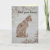 Het denken aan u kaart (Voorkant)