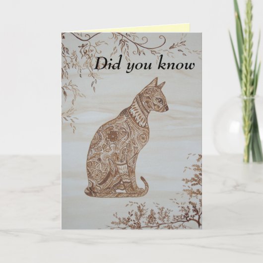 Het denken aan u kaart (Voorkant)