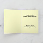 Het denken aan u kaart (Binnen)