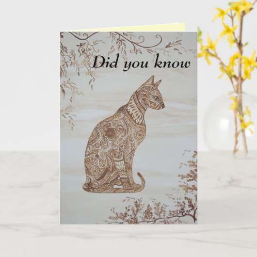 Het denken aan u kaart (Gele Bloem)