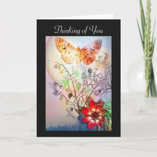 Het denken aan u kaart (Voorkant)