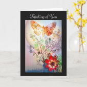 Het denken aan u kaart (Gele Bloem)