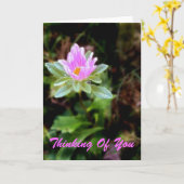 Het denken aan u kaart (Gele Bloem)