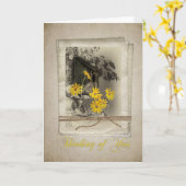 Het denken aan u Kaart (Gele Bloem)