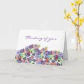 Het denken aan u kaart (Gele Bloem)