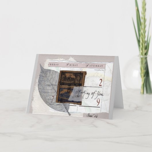 Het denken aan u kaart (Voorkant)