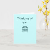 Het denken aan u kaart (Gele Bloem)