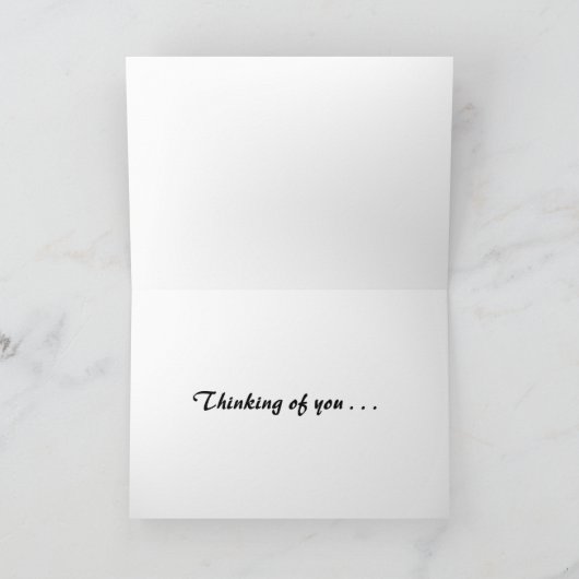 Het denken aan u kaart (Binnen)