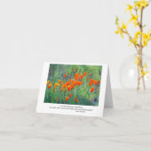 Het denken aan u kaart (Gele Bloem)