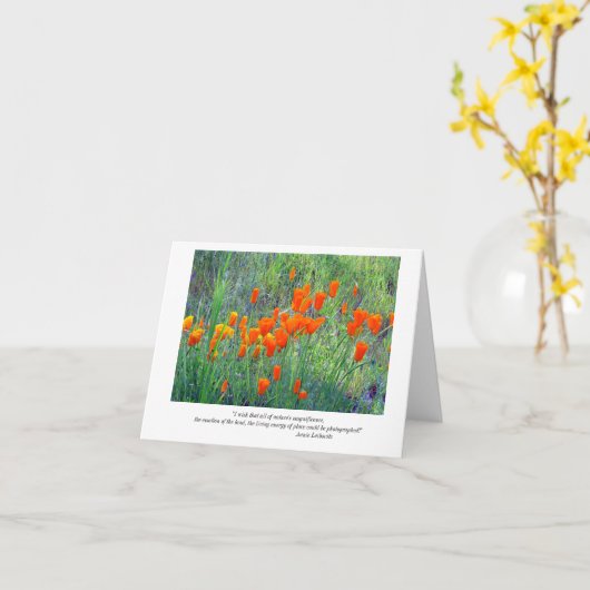 Het denken aan u kaart (Gele Bloem)