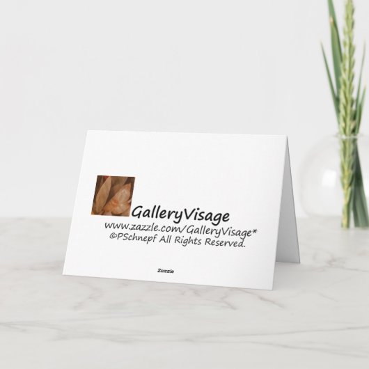 Het denken aan u… kaart (Achterkant)