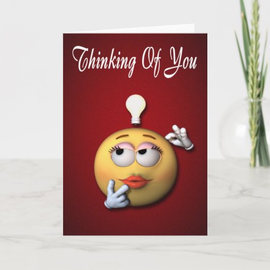 Het denken aan u kaart (Voorkant)