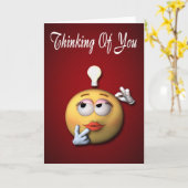 Het denken aan u kaart (Gele Bloem)