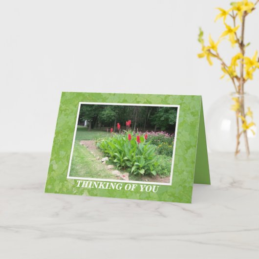 HET DENKEN AAN U KAART (Gele Bloem)