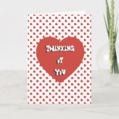 Het denken aan u kaart (Voorkant)